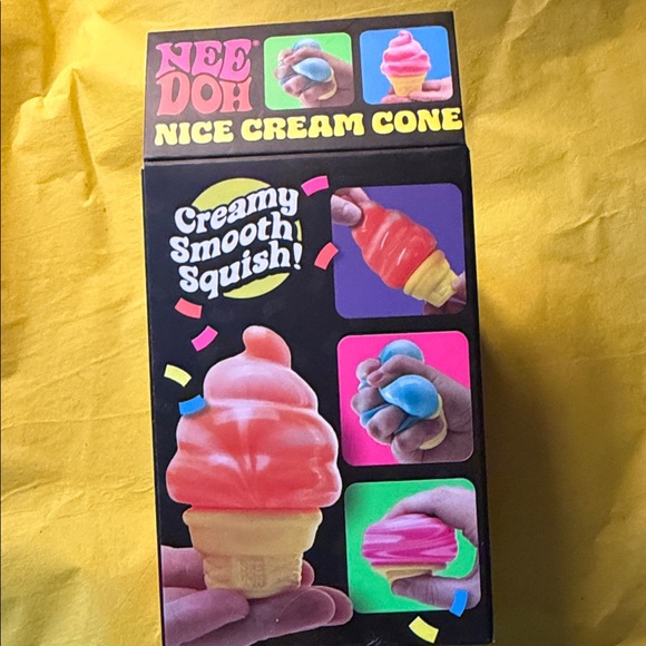 Nee Doh Nice Cream Cone Squishy Toy - Multicolor - Picture 4 of 5